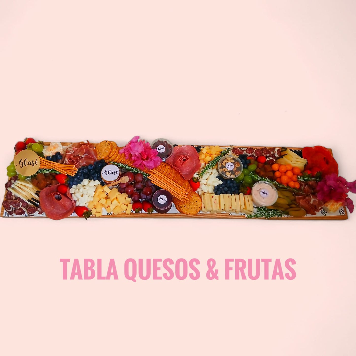 Tabla Quesos & Frutas Glasé