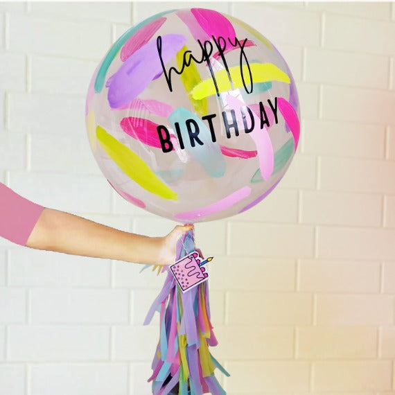 Globo Burbuja Happy Birthday