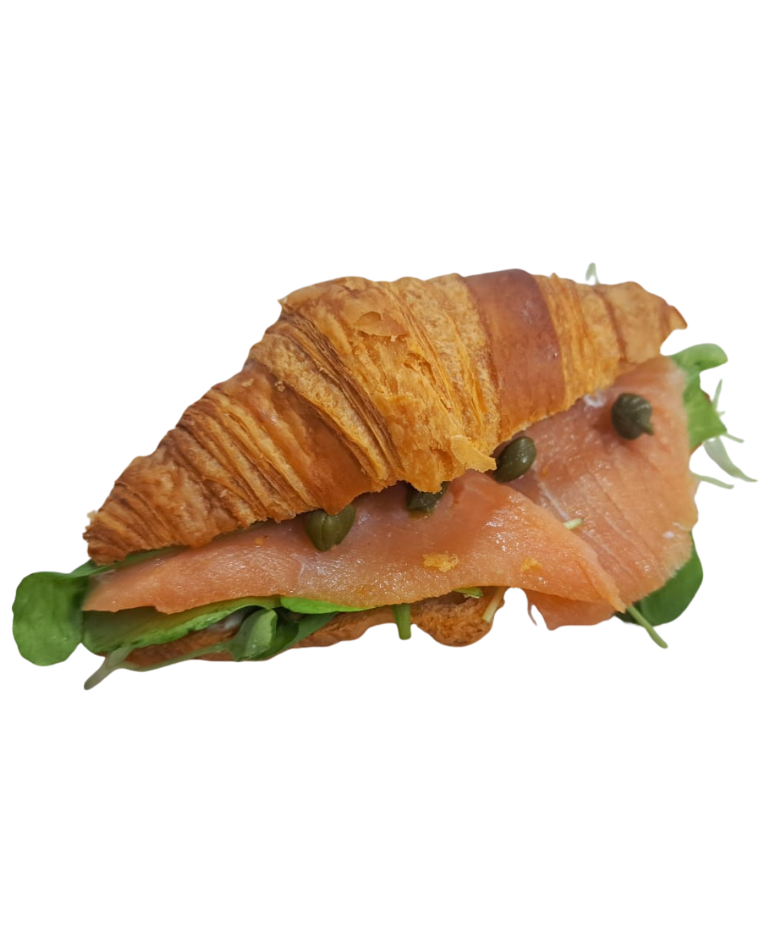 Mini croissants salmón ahumado (10 unidades)
