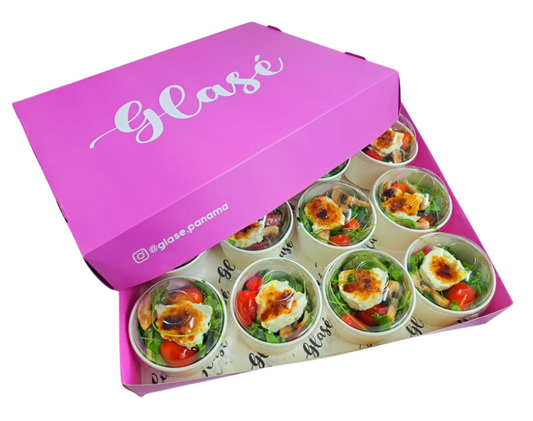 Mini Ensaladas de queso de cabra caramelizada (12 unidades)