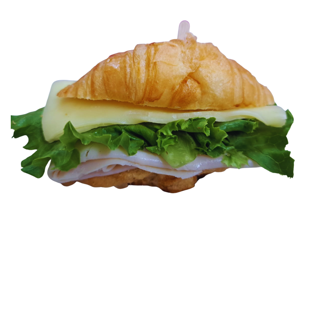 Mini croissants pechuga de pavo y queso emmental 18 unds