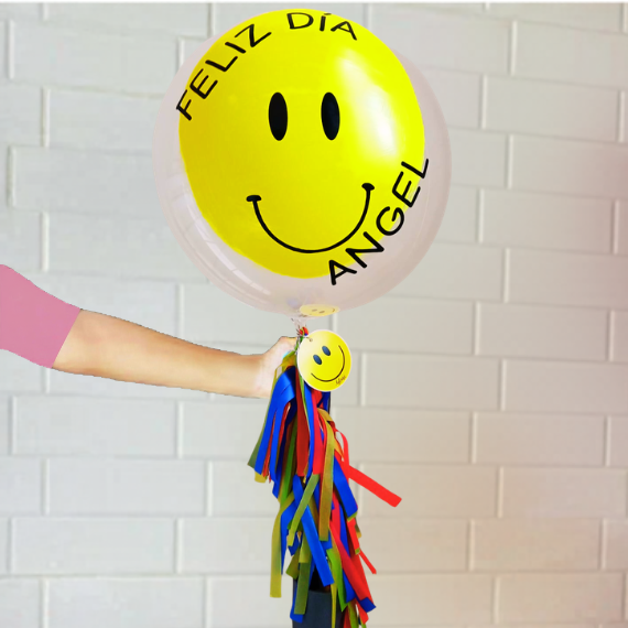 Globo Burbuja Carita Feliz