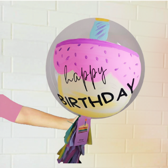 Globo Burbuja Pastel